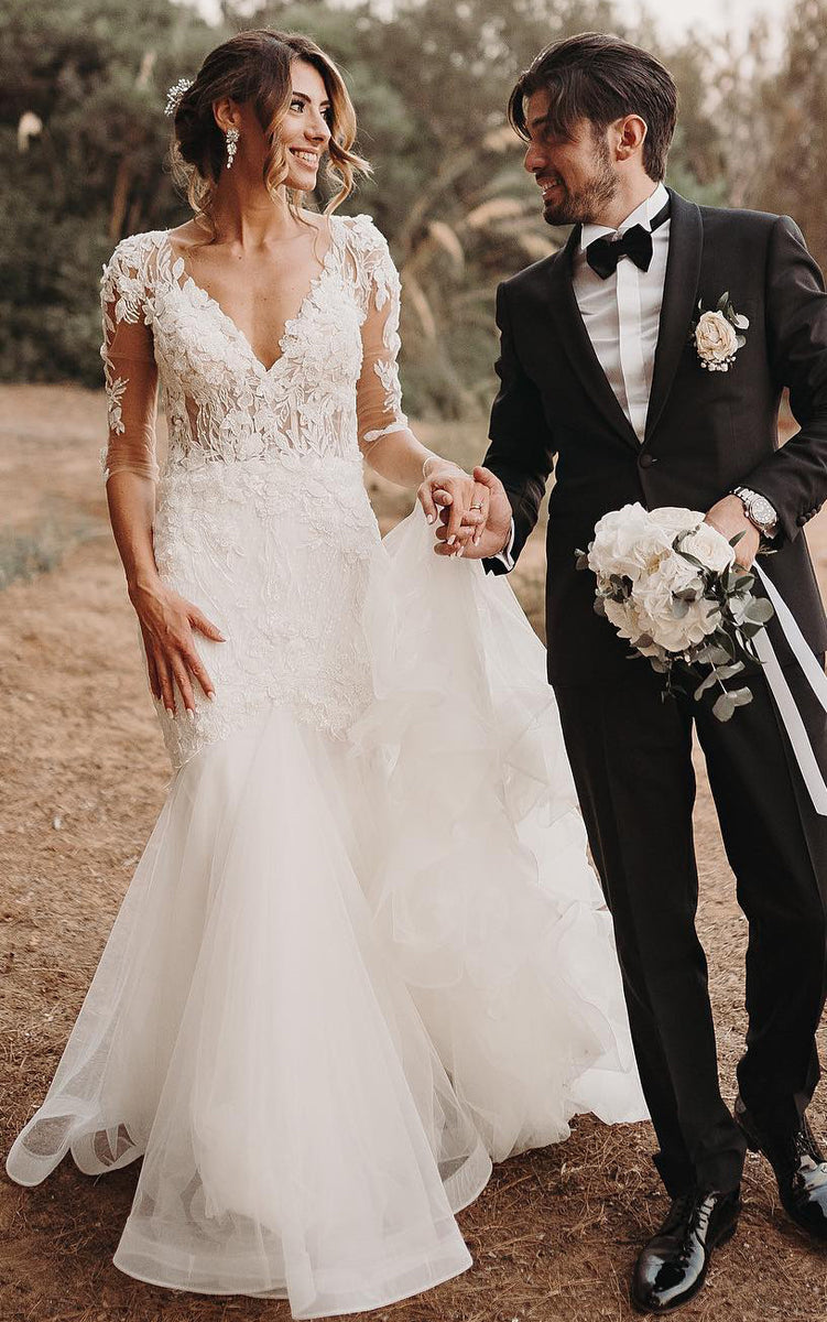 Oceana sleeveless wedding dress main image 1