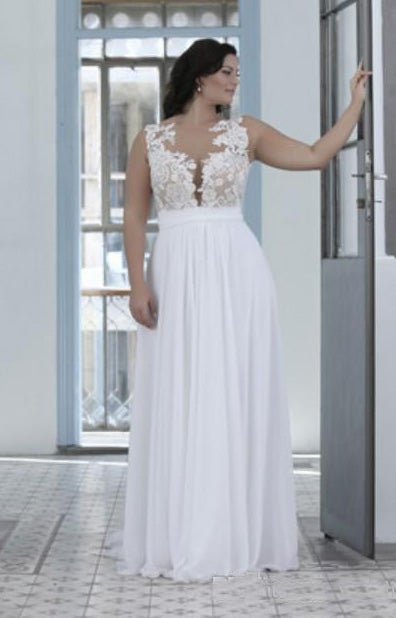 sheer bateau neckline wedding dress Elegant Sheer Long Sleeve Wedding Dress with Deep Bateau Neckline AWD1803