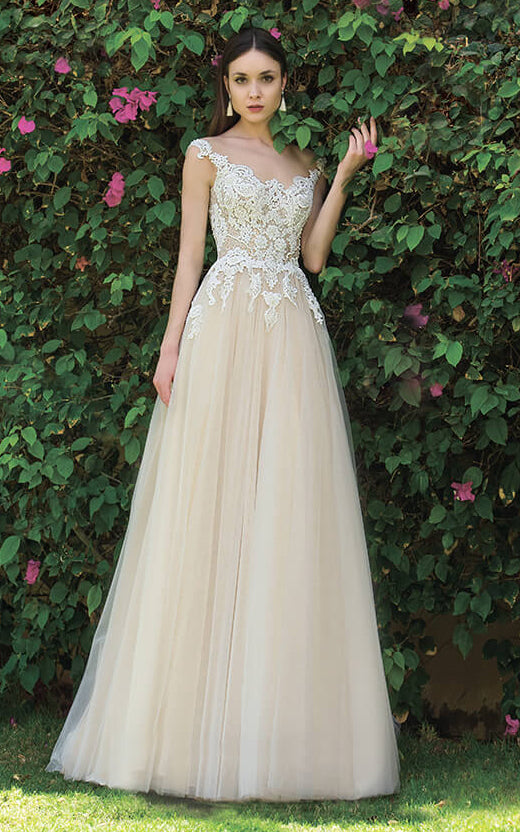 Ethereal Boho Lace And Tulle A-Line Sleeveless Wedding Dress-715679 –  DorrisDress