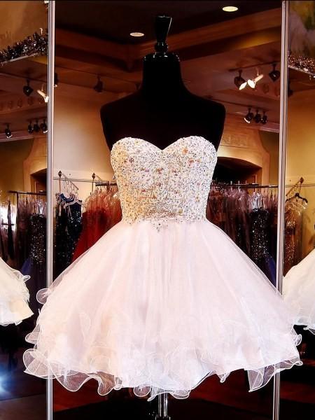 Sweetheart Floral Applique Short Dress