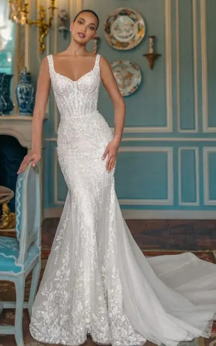 lace beach wedding dresses open back Halter Neck Lace Designer Beach Wedding Dress – Brydealo main image 1