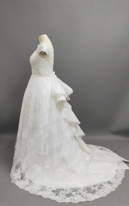 A-line Princess Scoop Lace Court Train Wedding Dresses-715443 DorrisDress A-line Princess Scoop Lace Court Train Wedding Dresses-715443 DorrisDress