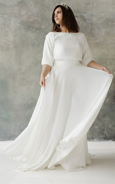 plus size informal wedding dresses beach Plus size beach wedding dress Berta