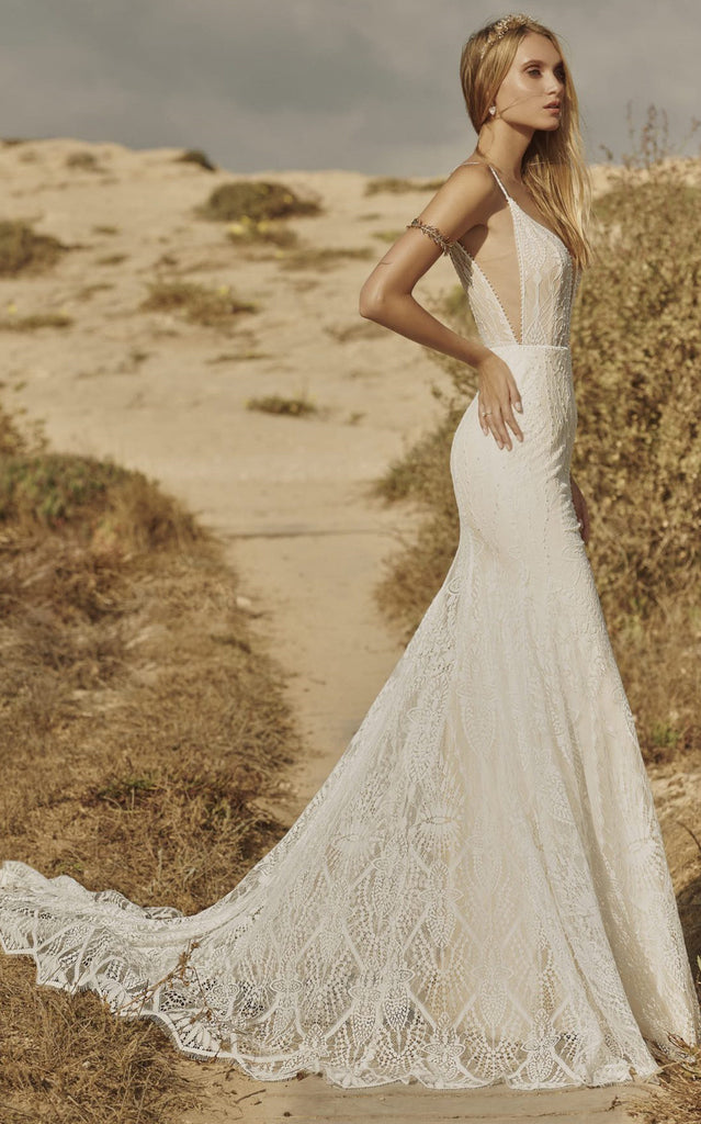 tropical bridal dresses Wedding for an Outdoor Wedding perfect for the free Elopement Sexy Mermaid Boho Full