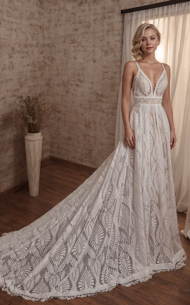 rustic country lace wedding dresses Savannah Rustic Lace Wedding Dress