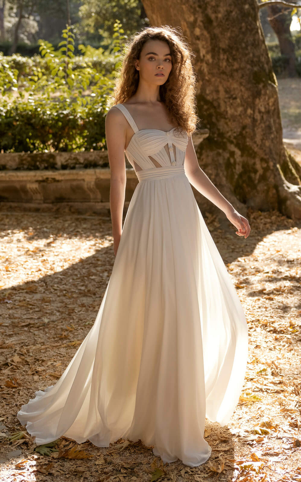 Unique Sweetheart Spaghetti Straps Maxi A-Line Wedding Dress Modern Fl DorrisDress Unique Sweetheart Spaghetti Straps Maxi A-Line Wedding Dress Modern Fl DorrisDress