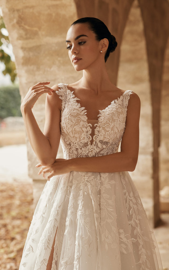boho ball gown wedding dress BOHO WEDDING DRESSES BABARONI