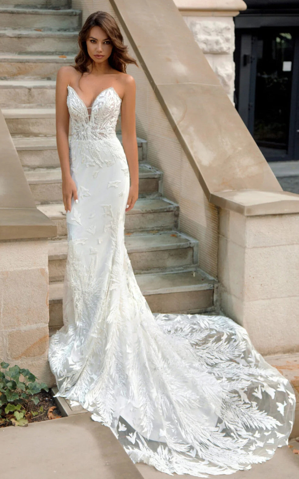 Satin Mermaid Beach Wedding Dress Sweetheart Neckline Open Back Modern DorrisDress Satin Mermaid Beach Wedding Dress Sweetheart Neckline Open Back Modern DorrisDress