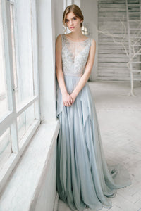 Sleeveless Floor-length Bridesmaid Dress With Lace And Beading-105671
