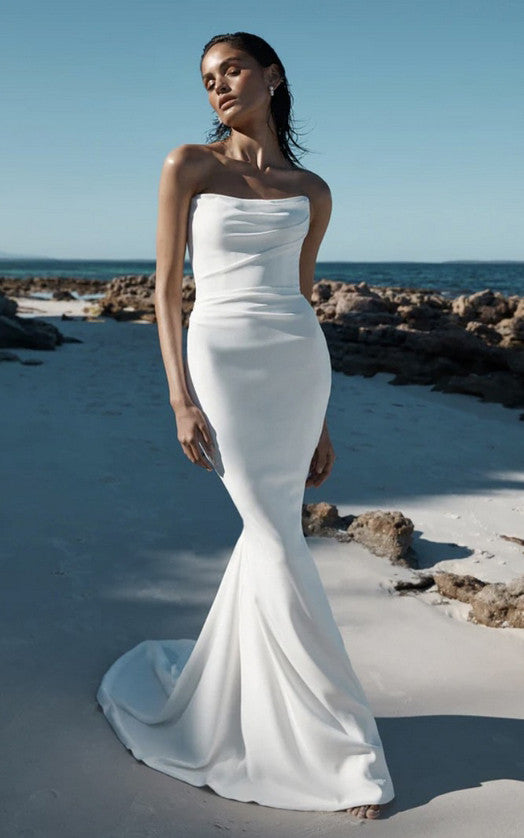 ruched sheath wedding dress Top Seven Ruched Wedding Dress Styles - Pretty Happy Love - Wedding Blog
