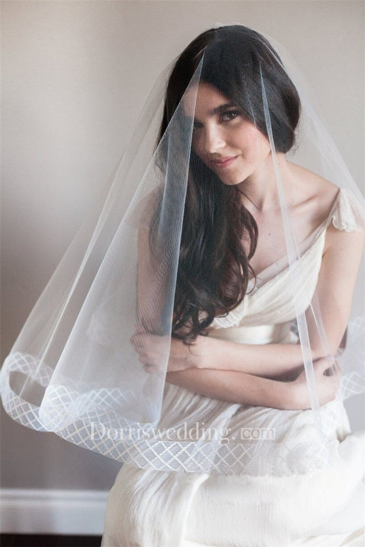 New Simple Short Korean Style Cover Tulle High-End Wild Veil 
