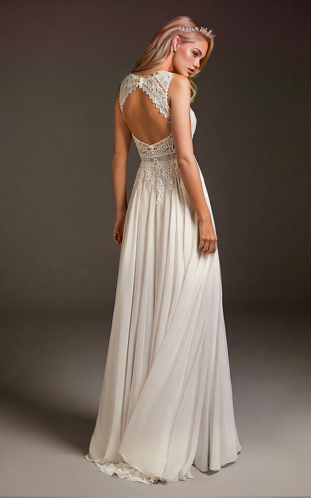 Elegant Non-traditional Sexy Floral A-Line Boho Lace Maxi Wedding Dres DorrisDress Elegant Non-traditional Sexy Floral A-Line Boho Lace Maxi Wedding Dres DorrisDress