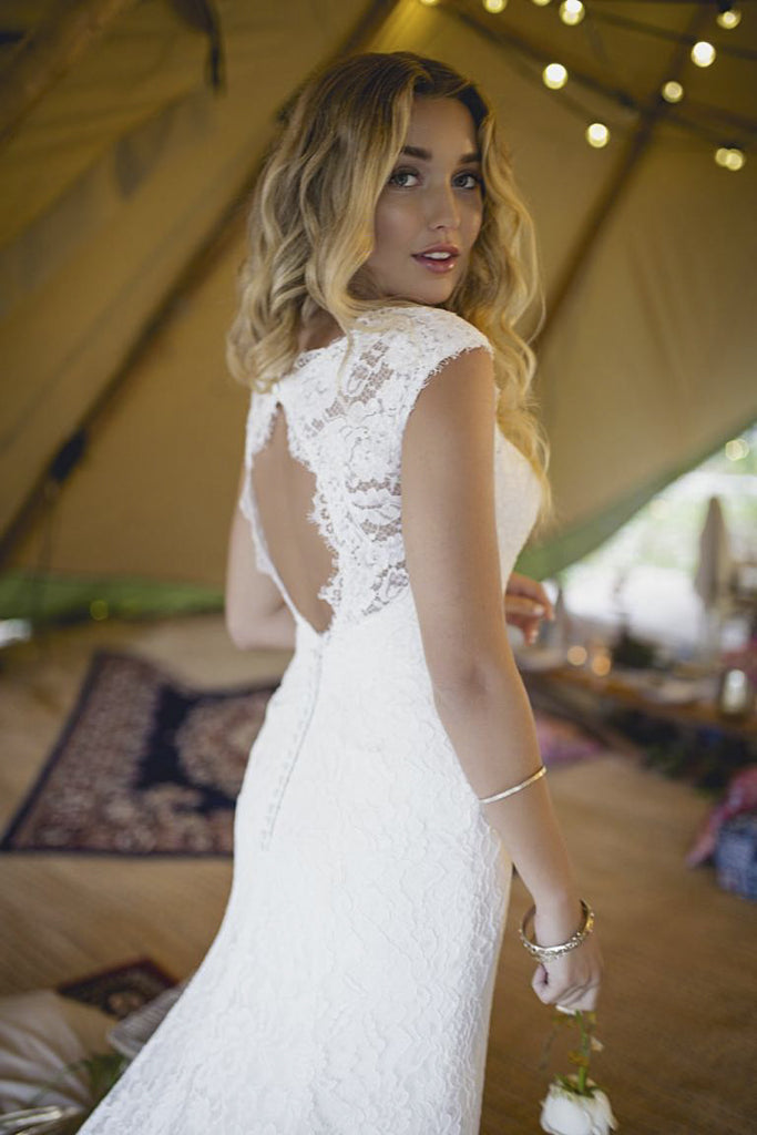boho lace cap sleeve wedding dress boho wedding dress lace wedding dress cap sleeve bohemian wedding dress lace wedding dresses boho wedding dresses lace wedding gown