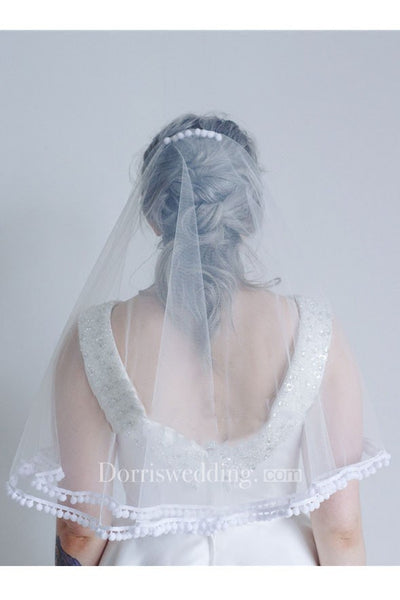 New Bride Wedding Veils With Lace For Travel Photography Soft Veil