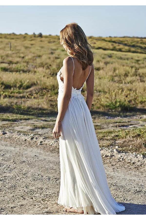 sachin and babi light blue dress Spaghetti Straps Wedding Dresses
