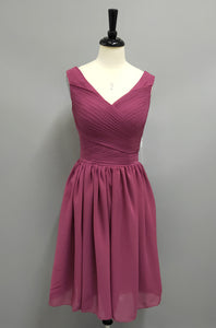 Sleeveless A-line Chiffon Dress With Pleats-z310387