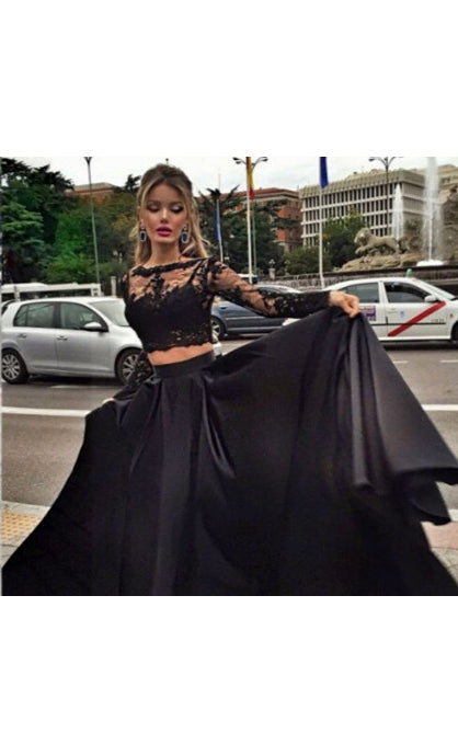 Ball Gown Long Sleeves Bateau Satin Floor-Length Dresses-317436 DorrisDress Ball Gown Long Sleeves Bateau Satin Floor-Length Dresses-317436 DorrisDress