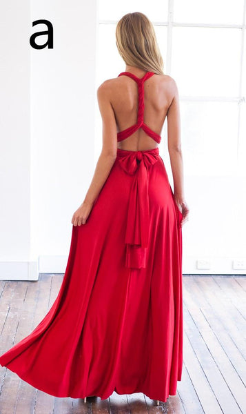 Sexy A-line Sleeveless Red Detached Prom Dress Floor-length-323354