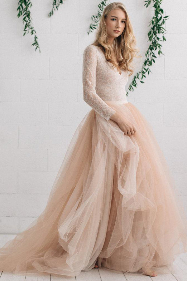 Tulle Satin Tiers Zipper Wedding Dress-714976 DorrisDress Tulle Satin Tiers Zipper Wedding Dress-714976 DorrisDress