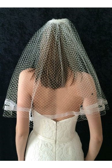 Simple Retro Single Layer Bride Wedding Veil Travel Shoots Wild Veil