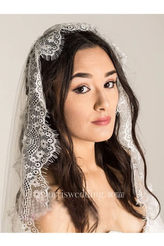 Bridal Veil With Lace Vintage Soft New Wedding Lace Wedding Veil Headdress