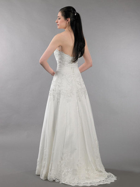 Lace Wedding Dress With Off Shoulder Bolero Alencon Lace