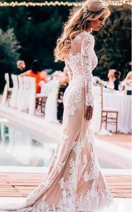 Mermaid Lace Long Sleeve 2024 Wedding Dress Modest Elegant Ethereal Ro DorrisDress Mermaid Lace Long Sleeve 2024 Wedding Dress Modest Elegant Ethereal Ro DorrisDress