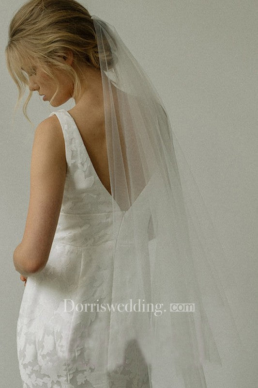 New Bride Veil Short Simple Wedding Veil Headdress For Female Soft