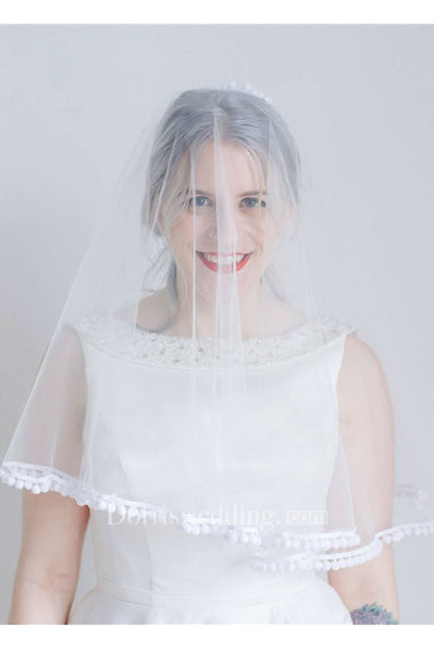 New Bride Wedding Veils With Lace For Travel Photography Soft Veil