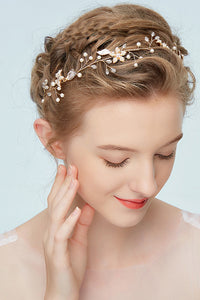 Pearly Headdress Simple Style Wedding Headdress-860182