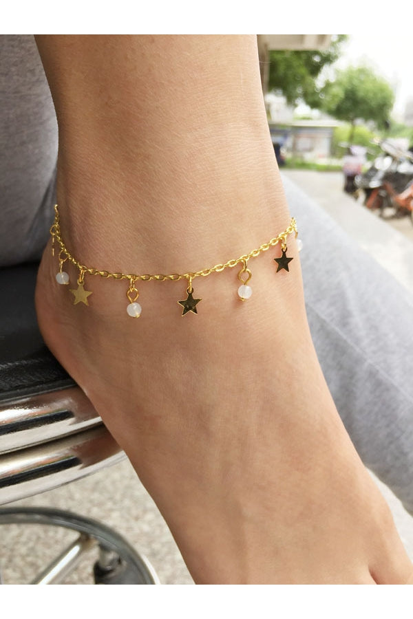 South Korea Popularity Hot Fashion Single Crystal Clear Anklet-860382