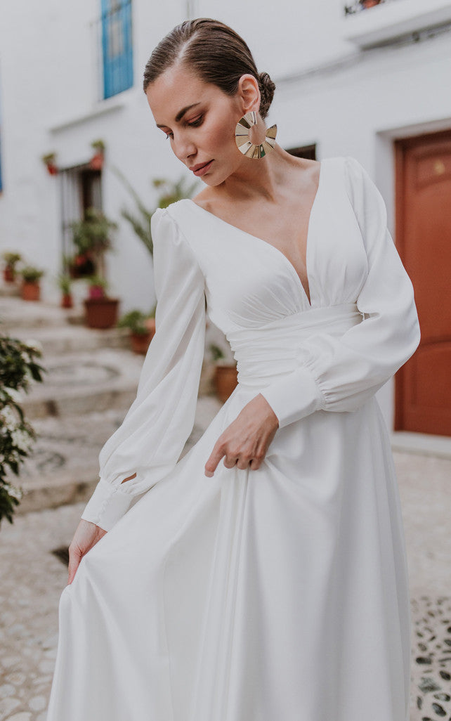 sachin and babi light blue dress New Morilee by Madeline Gardner Wedding Dresses