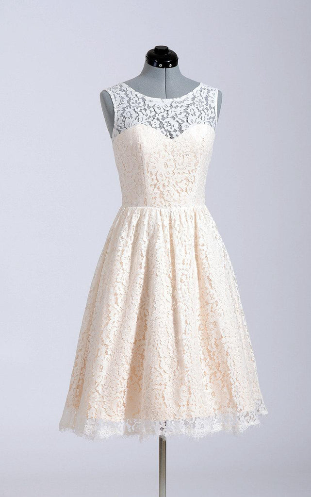 A-Line Simple Inspire Bridal Short Cute Lace Dress-ET_710994 DorrisDress A-Line Simple Inspire Bridal Short Cute Lace Dress-ET_710994 DorrisDress