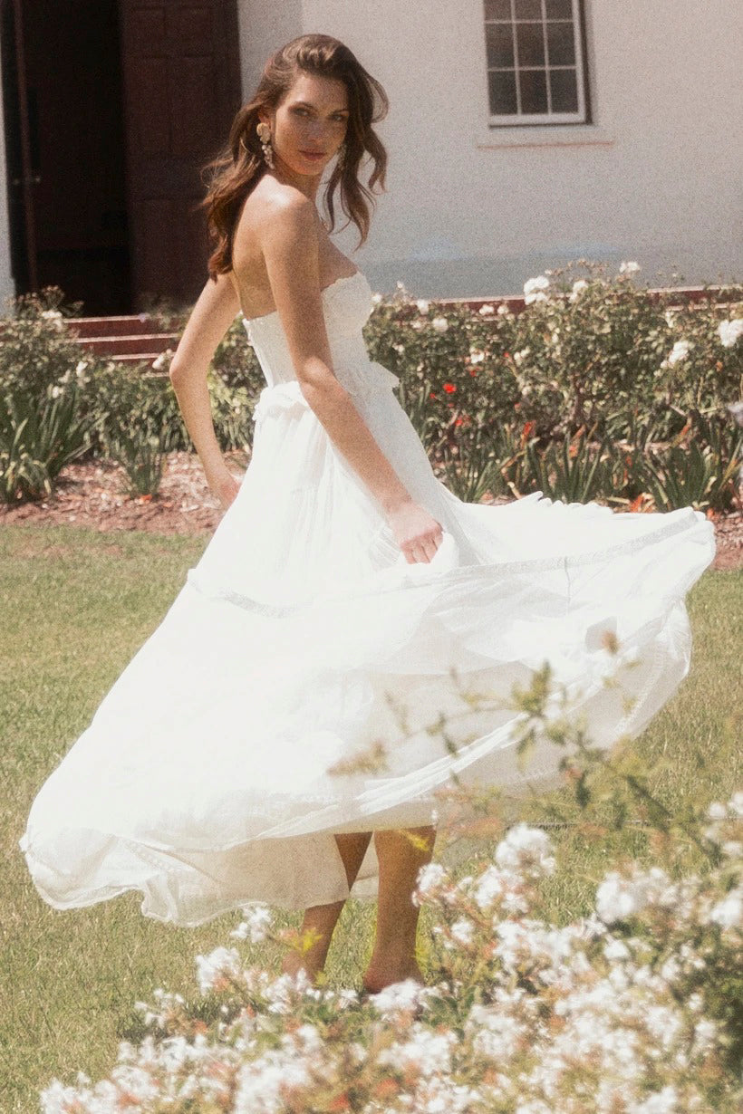 a line satin wedding dress with pockets A-line Off-the-Shoulder Ivory Satin Simple Wedding Dress with Pockets QW0940 US6 / Ivory