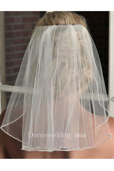 New Travel Bridal Veil Short Simple Wedding Veils Super Fairy Veil Headdress