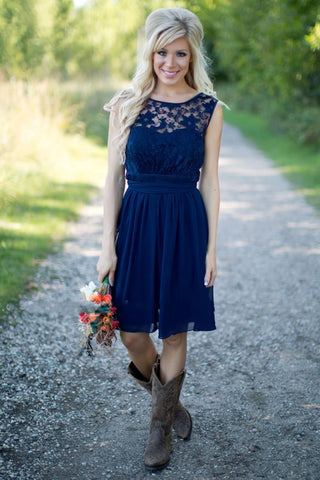 blue bridesmaid dresses under 100 Navy Blue Bridesmaid Dresses - Under $100,All Sizes