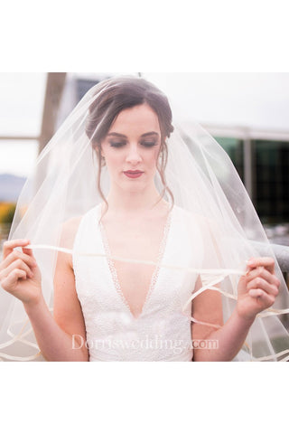 New Arrival Super Fairy Wedding Veils Simple Multi-Layer Wedding Travel Veil Short