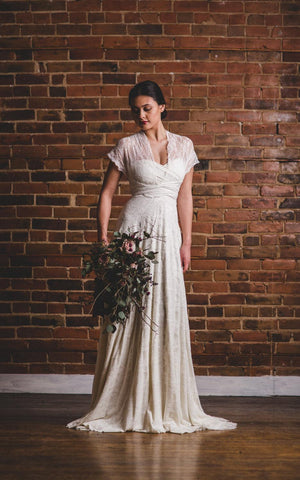 Florence Full Lace Overlay Infinity Convertible Wedding Gown Dress