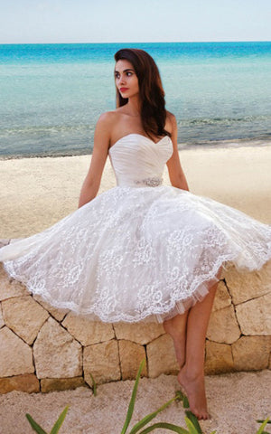 Short Beach Wedding Dresses DorrisDress Short Beach Wedding Dresses DorrisDress