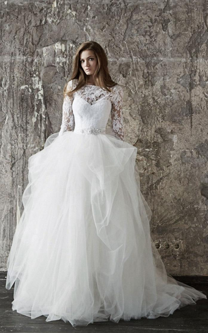 Wedding Lace Wedding Long Sleevs Wedding Vera Dress-711433 – DorrisDress