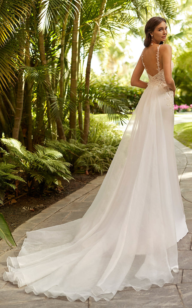 V-neck A-Line Satin Beach Wedding Dress Casual Sexy Western Romantic A DorrisDress V-neck A-Line Satin Beach Wedding Dress Casual Sexy Western Romantic A DorrisDress