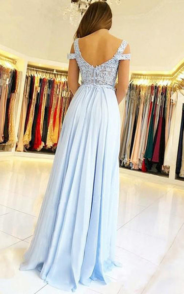 Chiffon Lace Floor-length A Line Short Sleeve Elegant Formal Dress with Pleats