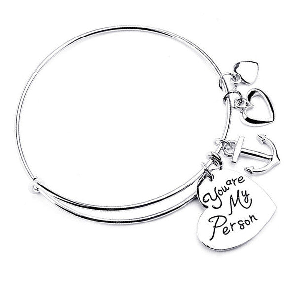 Charm Bangle : You are my person