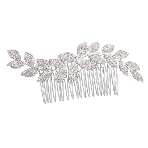 Bridal Hair Side Combs Crystal Wave Hair Pins Rhinestone Side Comb Wedding Headpiece