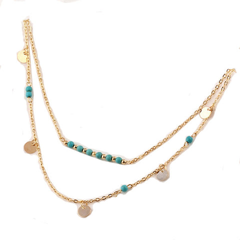 Unique Turquoise Layer Necklace